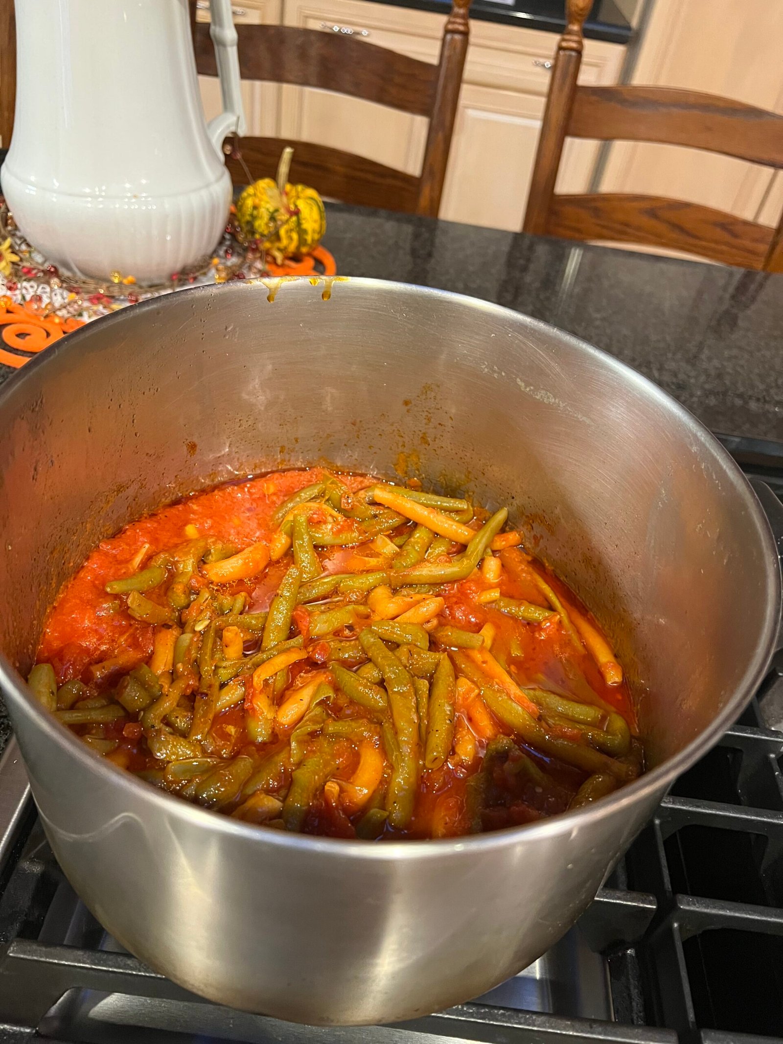 String Beans in Marinara Sauce