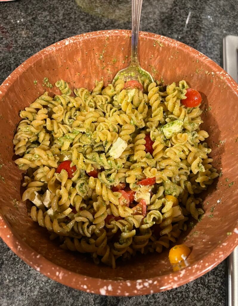 Yellow Pea Pasta Dish