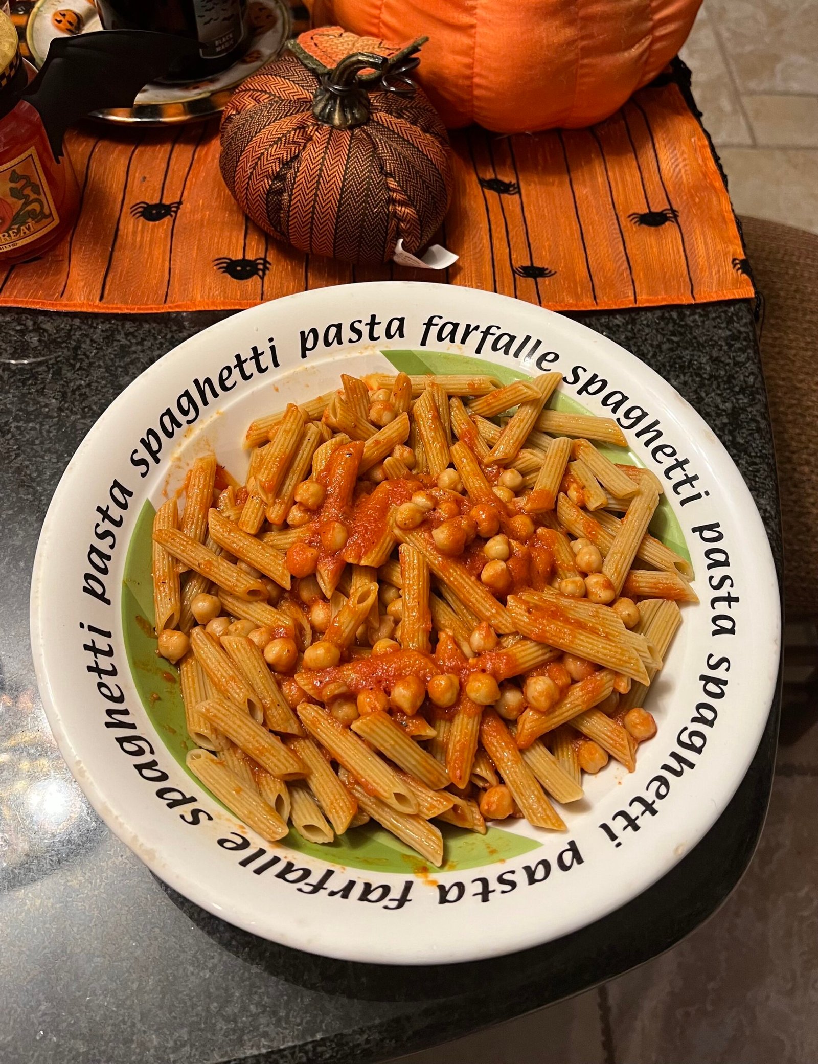Zucchini Pasta with Chickpeas