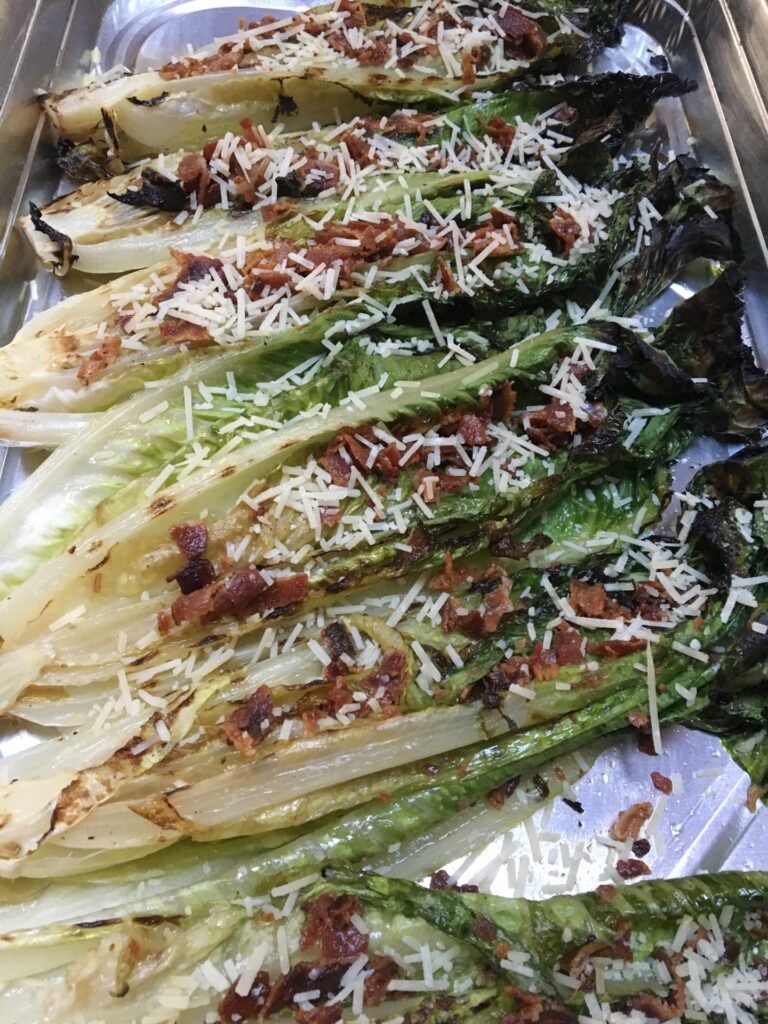 grilled romaine lettuce