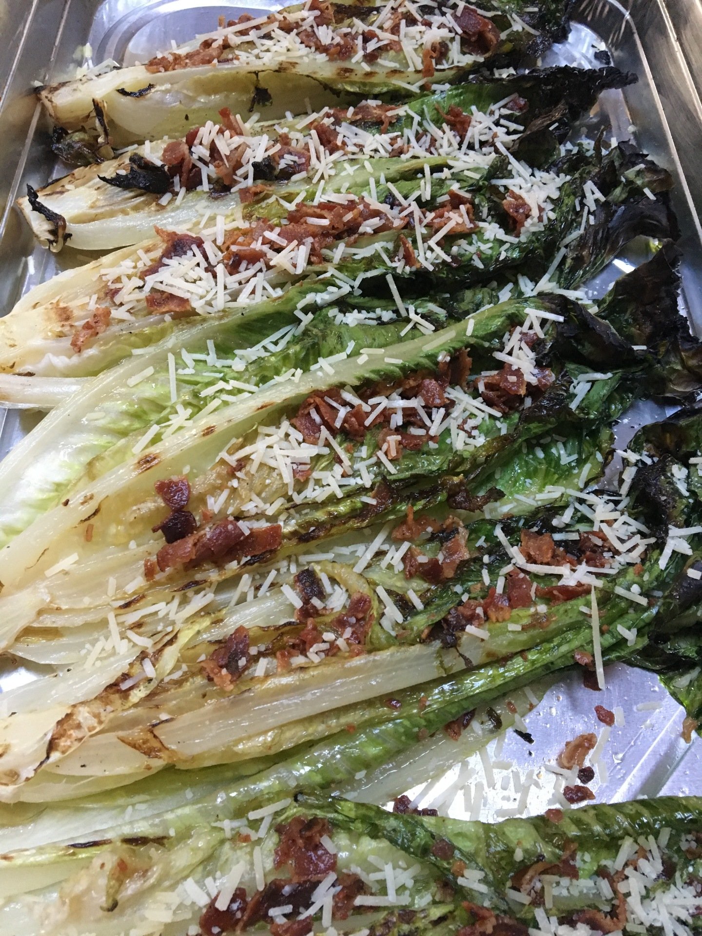grilled romaine lettuce